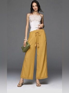 Rewash Pull On  Wide-Leg Drawstring Pants